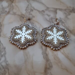 Large Snowflake Earrings