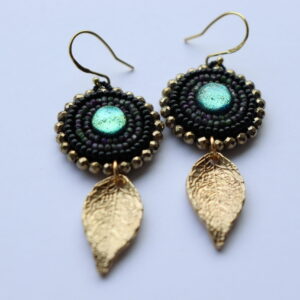 Fused glass earrings